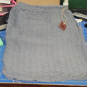 Poof Excellence Textured Gray Skirt M/L NWT